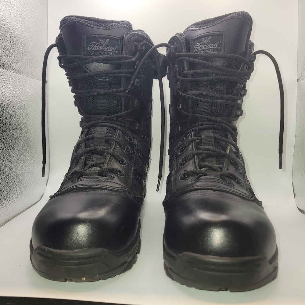 Thorogood Gen-flex2 8 Side Zip Composit Toe Tactical Boot Black 8046191 Mens 6.5